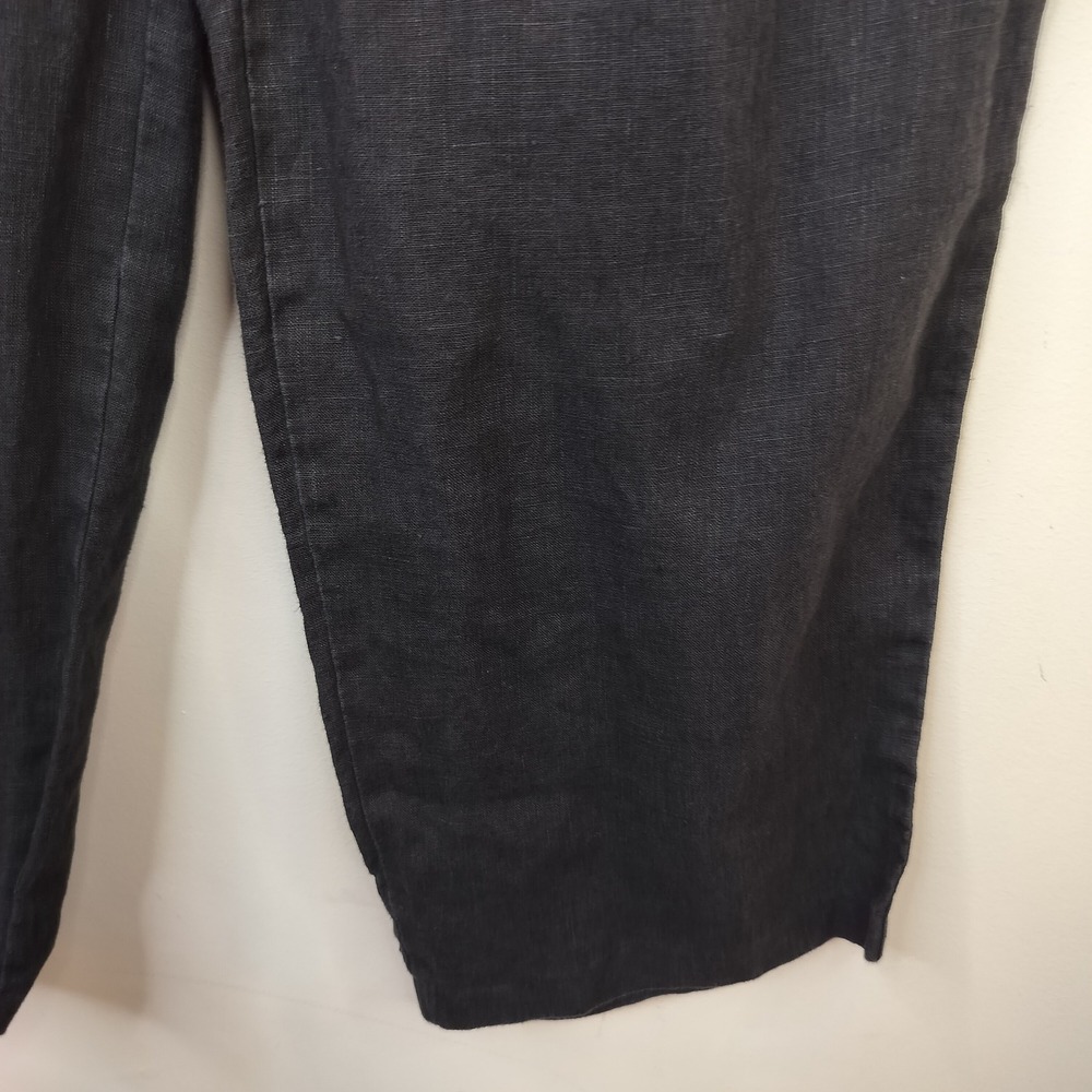 Vince Hemp Pants Medium Drawstring Relaxed Minimal Casual Black - Picture 5 of 9